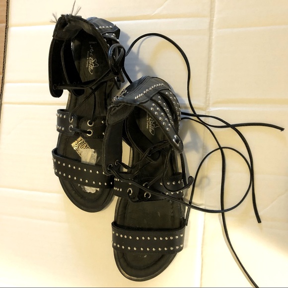 ART BELLA Lace-Up Sandals, Made in Turkey, Black, Women’s Size EU 39 (US… - Picture 3 of 5